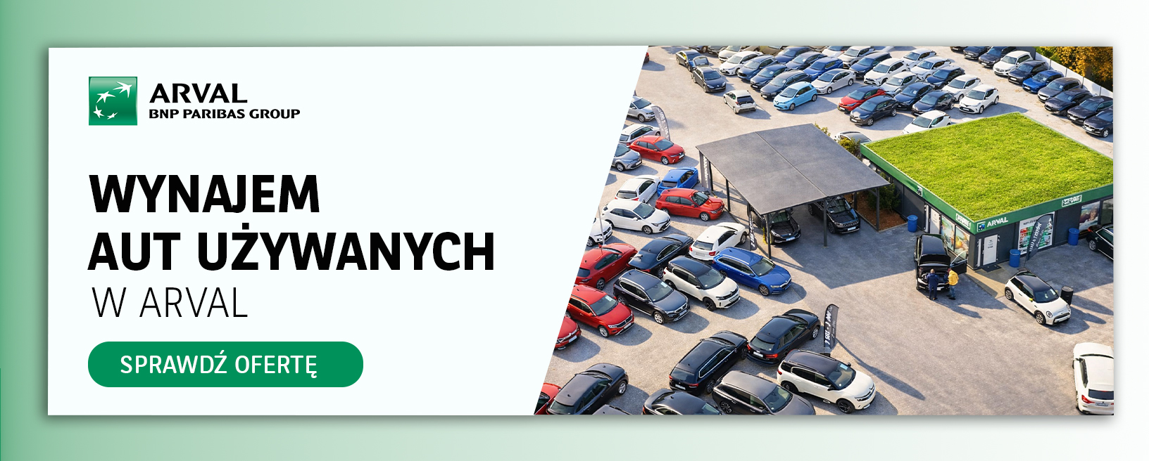 Baner wynajem aut używanych w Arval
